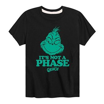Boys 8-20 Dr. Seuss Grinch Its Not A Phase Graphic Tee