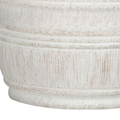 Monarch Transitional 28" Table Lamp, Cream Resin Base, Ivory Shade