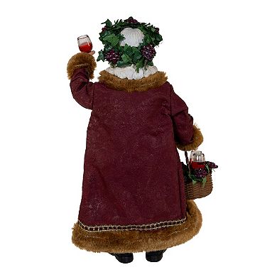 10.5-Inch Fabriché Wine Santa Table Decor