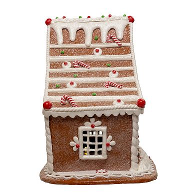 7.87-Inch Battery Operated LED Gingerbread House Table Decor