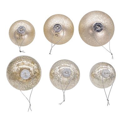 60-80 MM Shiny and Matter Platinum Mercury Glass Balls, 20-Piece Set