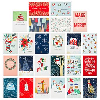 Hallmark Boxed Christmas Cards 24 Card Assortment