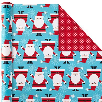 Hallmark Christmas Wrapping Paper Assortment - Santa and Trees Reversible - 4-pk. - 150 sq. ft.