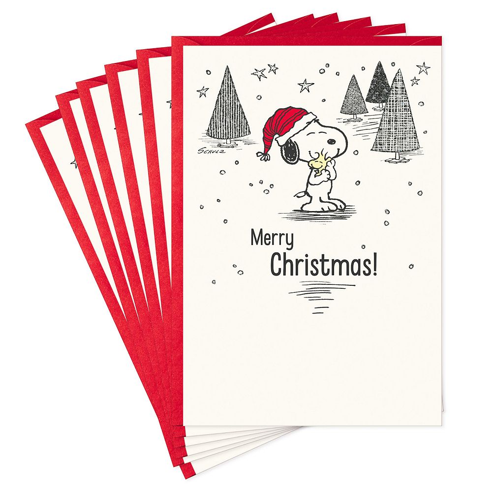 Hallmark Peanuts Christmas Cards - Snoopy and Woodstock - 6-pk.