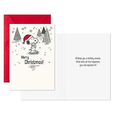 Hallmark Peanuts Christmas Cards - Snoopy and Woodstock - 6-pk.