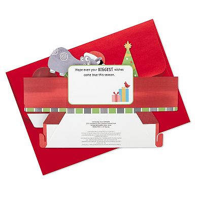 Hallmark Paper Wonder Musical Pop-Up Holiday Card with Light - I Want A Hippopotamus for Christmas