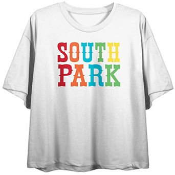 Juniors' South Park Character Panels Graphic Tee