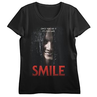 Juniors' Smile Poster Art Graphic Tee