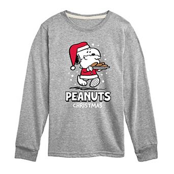 Boys 8-20 Peanuts Snoopy Santa Long Sleeve Graphic Tee