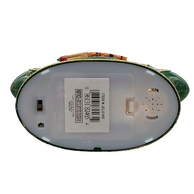 Kurt Adler Battery Operated Snowman, Tree with Santa Sleigh Snowglobe Table Decor