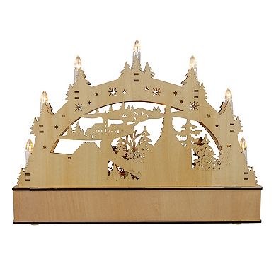 Kurt Adler 17.72-in. LED Christmas Village & Candle