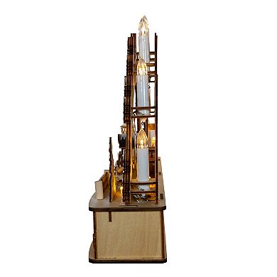 Kurt Adler 17.72-in. LED Christmas Village & Candle