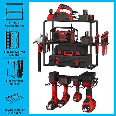 Stalwart 4-Tier Power Tool Organizer Shelving
