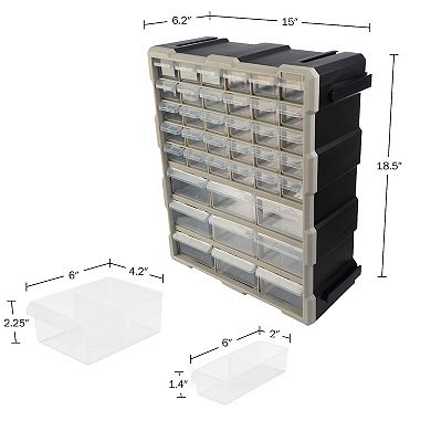 Stalwart 39-Drawer Small Part Organizer