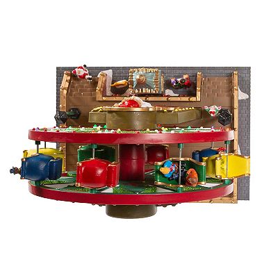 Kurt Adler Lighted Musical Christmas Ferris Wheel with Motion Table Decor