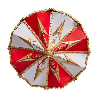 Kurt Adler Battery Operated Multicolor LED Lighted Musical Santa Carousel with Motion Table Decor