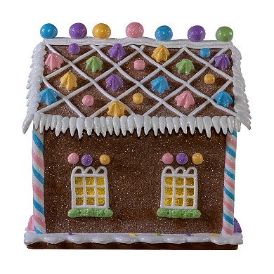 Kurt Adler Battery Operated LED Lighted Gingerbread Bubblegum Factory Table Decor