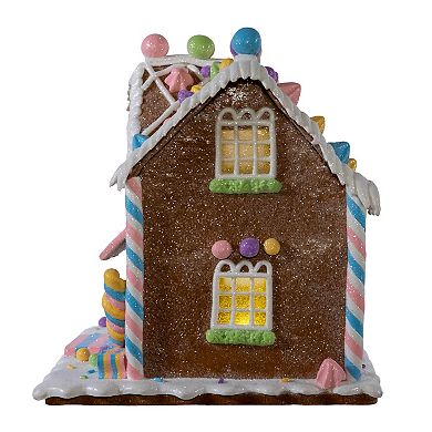 Kurt Adler Battery Operated LED Lighted Gingerbread Bubblegum Factory Table Decor