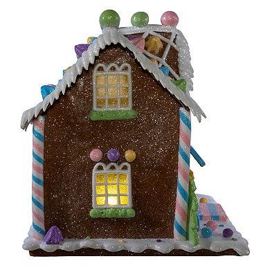 Kurt Adler Battery Operated LED Lighted Gingerbread Bubblegum Factory Table Decor