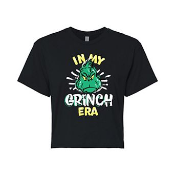 Juniors' Dr. Seuss In My Grinch Era Cropped Tee