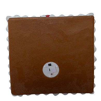 Kurt Adler 8.46 in. Battery-Operated LED Lighted Gingerbread Lollipop Shop Table Decor