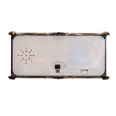 Kurt Adler 12 in. Battery-Operated Warm White LED Lighted Santa With Animals Lantern Table Decor