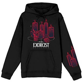 Juniors' The Exorcist Believer Candle Design Graphic Hoodie