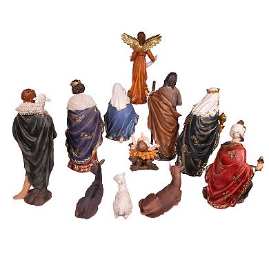 Kurt Adler 18 in. 11-Piece Nativity Table Piece Set