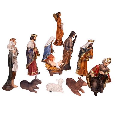 Kurt Adler 18 in. 11-Piece Nativity Table Piece Set