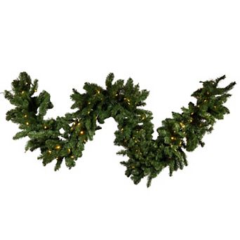 Kurt Adler 9-ft. Pre-Lit Twinkle LED Vanderbilt Artificial Christmas Garland
