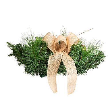 Kurt Adler 26-in. Pre-Lit Snowy Silver Artificial Christmas Wall Tree