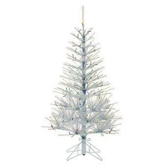 Kurt Adler 4.5-ft. Pre-Lit Multi-LED Glistening Artificial Christmas Pine Tree