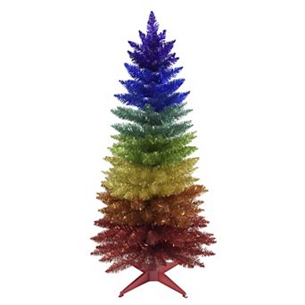Kurt Adler 4-ft. Foil Rainbow Artificial Christmas Tree