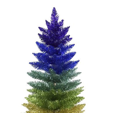 Kurt Adler 4-ft. Foil Rainbow Artificial Christmas Tree