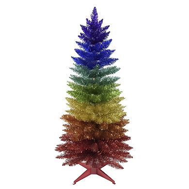 Kurt Adler 4-ft. Foil Rainbow Artificial Christmas Tree