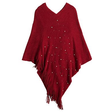 Women's Nanette Lepore Embellished Long Poncho