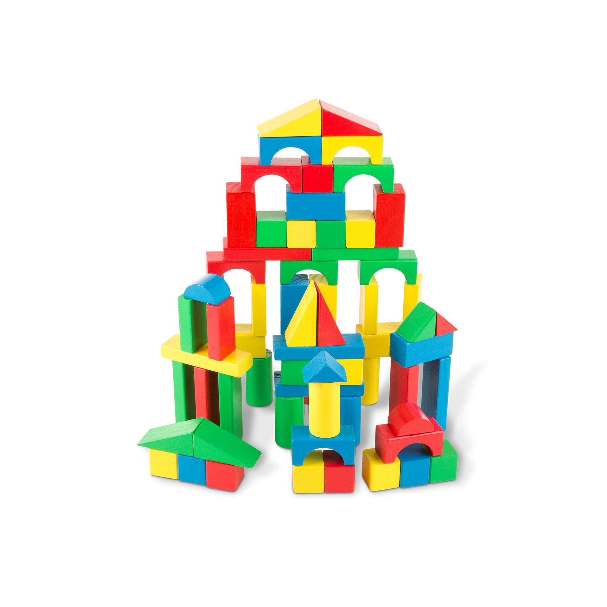 Melissa & Doug Wood Block Set, Multicolor
