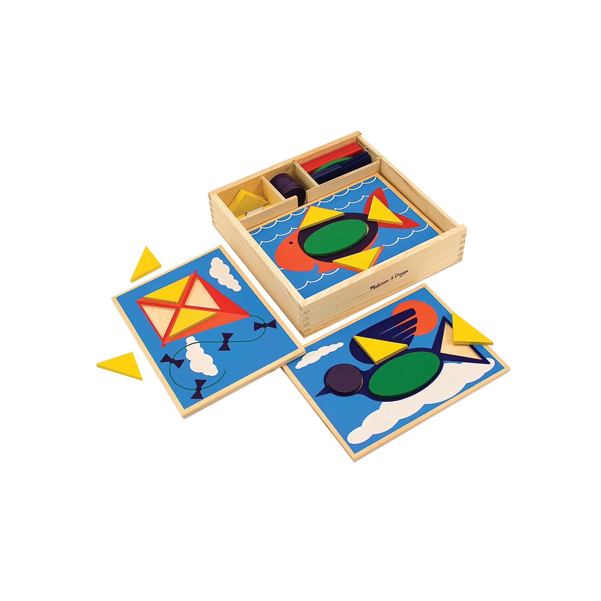 Melissa & Doug Beginner Pattern Block Set, Multicolor