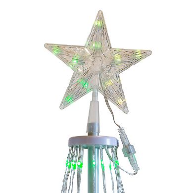 Kurt Adler 6 Foot Pre-Lit RGB LED Collapsible Decorated Christmas Tree