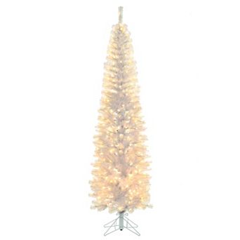 Kurt Adler 7-Foot LED Iridescent Slim Winchester Christmas Tree
