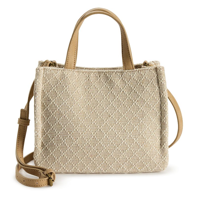 Sonoma Goods For Life® Leslie Mini Shopper Bag, Neutral Diamond