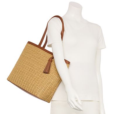 Sonoma Goods For Life® Amelia Straw Shopper Tote