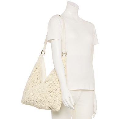 Sonoma Goods For Life® Teagan Crochet Hobo Bag