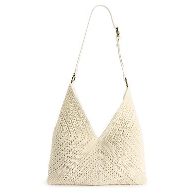 Sonoma Goods For Life® Teagan Crochet Hobo Bag