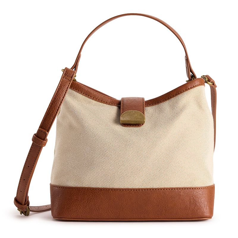 Sonoma Goods For Life® Lisa Bucket Crossbody Bag, Natural