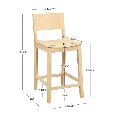 Linon Devin 2-pc. Counter Stool Set