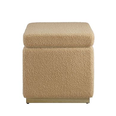 Linon Blanche Square Ottoman