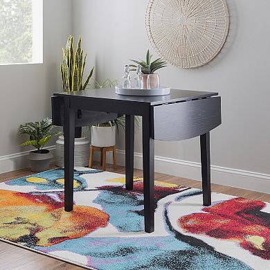 Linon Torino Square Drop Leaf Table