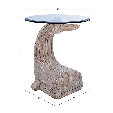 Linon Moby Whale Side Table