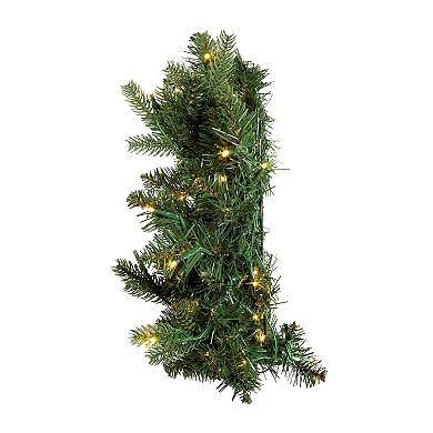 Kurt Adler 18-in. Pre-Lit LED Noble Fir Christmas Wreath